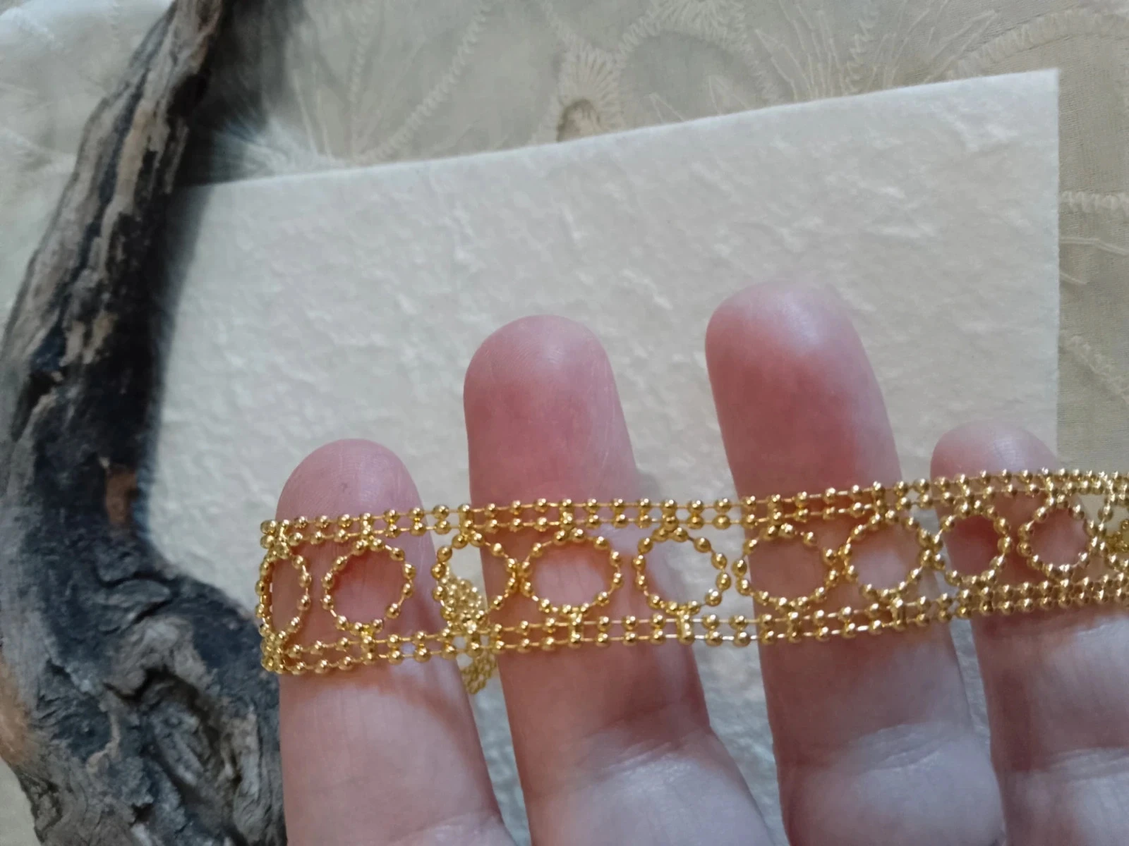 Vergulde bohemien armband – photo 2